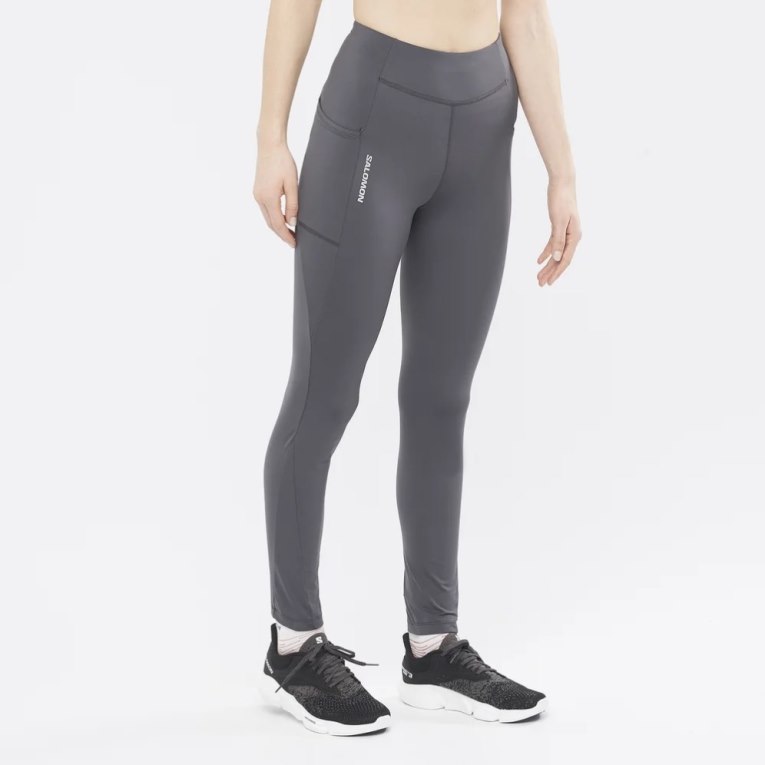 Calça Legging Salomon Cross Warm 28\'\' Feminino Cinzentas | PT C27653